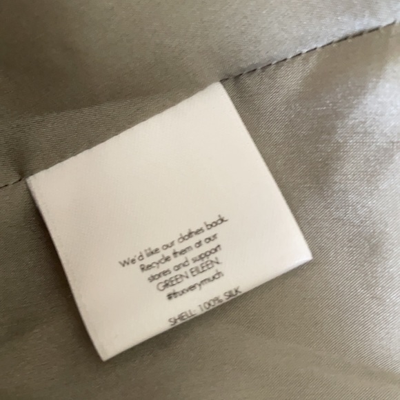 Eileen Fisher 100% Silk Grey Maxi Dress - Picture 9 of 10